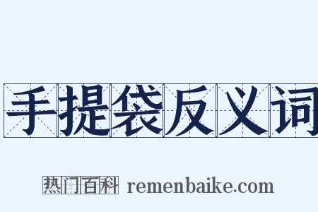 手提袋反义词是什么意思的图片